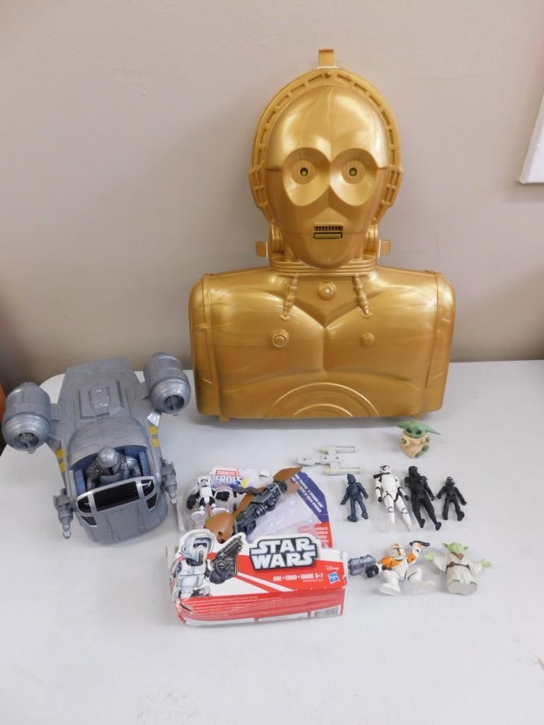 Star Wars 1983 Talking Storage Case for Figure and Misc Star Wars Toys & Figures Lot (1 of 9)