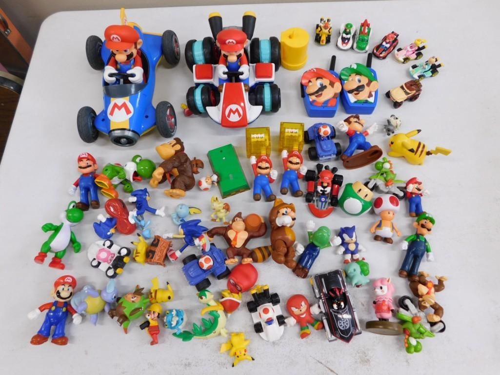 Nintendo, Sonic, Pokemon, Mario Hot Wheels Figures Lot (1 of 8)