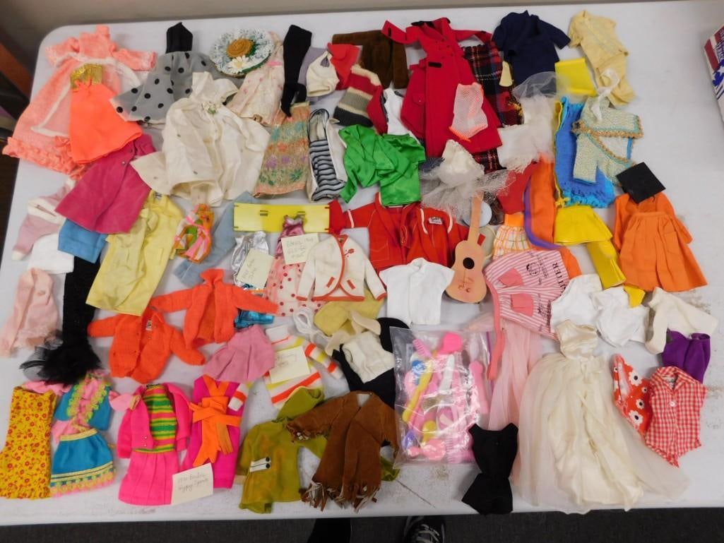 Vtg 1960s & Mod Era Barbie, Francie, Etc Tagged Clothes, Outfits Huge Lot (1 of 7)