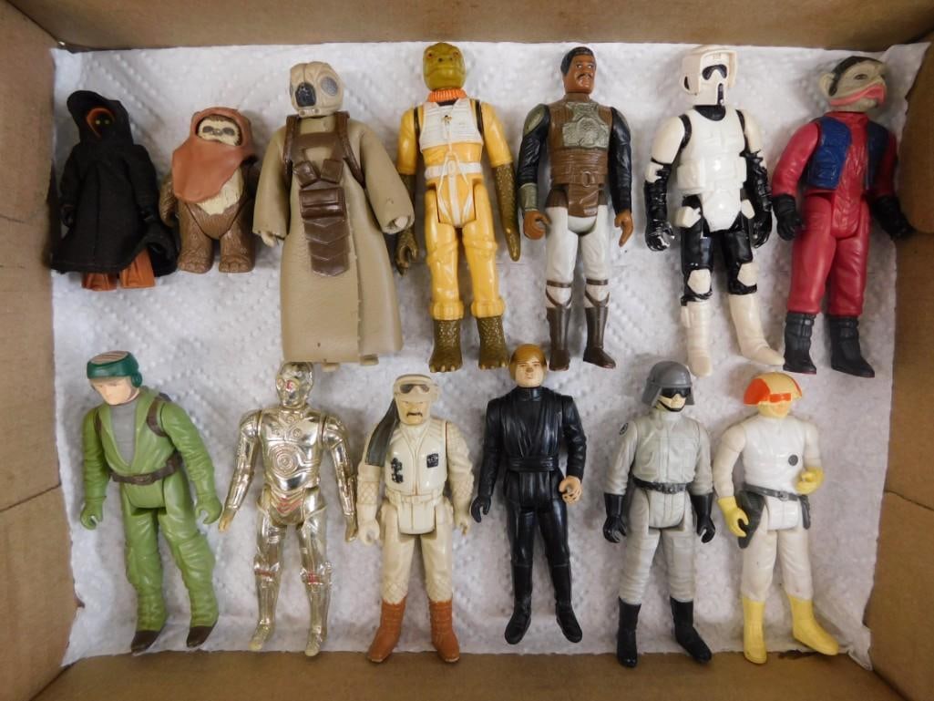 13 Vtg 1977-83 Kenner Star Wars Figures Lot w/ Jawa Lot (1 of 6)