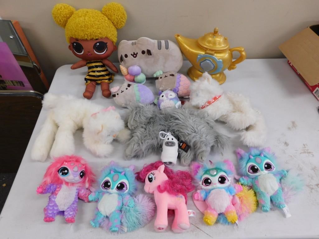 Pusheen Cat, Magic Mixies, My Little Pony Plush, etc. Lot (1 of 11)
