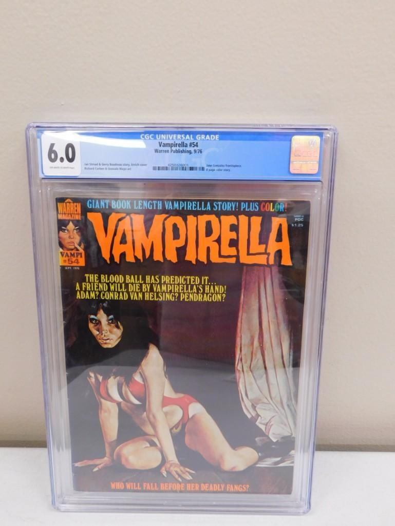 Vampirella #54 Comic Book CGC Graded 6.0 Warren Publishing 9/76 (1 of 5)