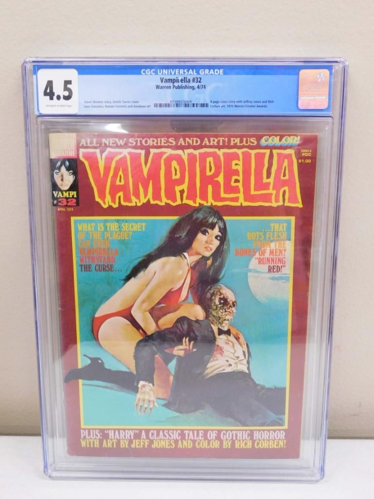 Vampirella #32 Comic Book CGC Graded 4.5 Warren Publishing 4/74 (1 of 5)