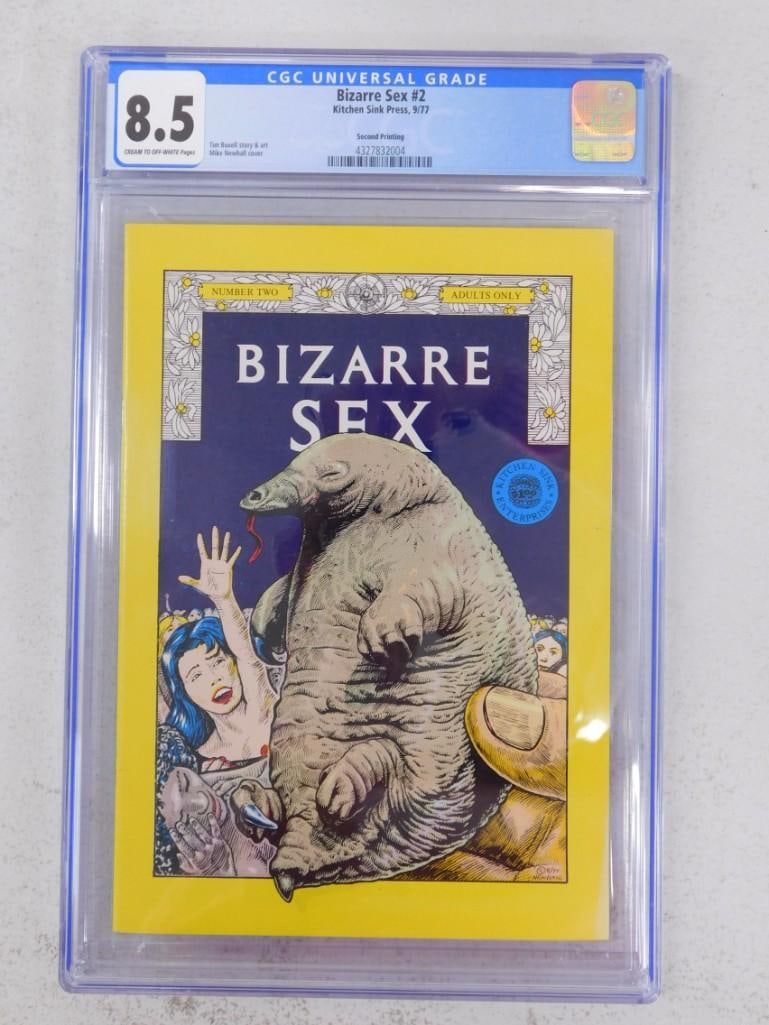 Bizarre Sex #2 CGC Graded 8.5 Comic Book Magazine Cream to Off-White Pages Second Printing (1 of 4)