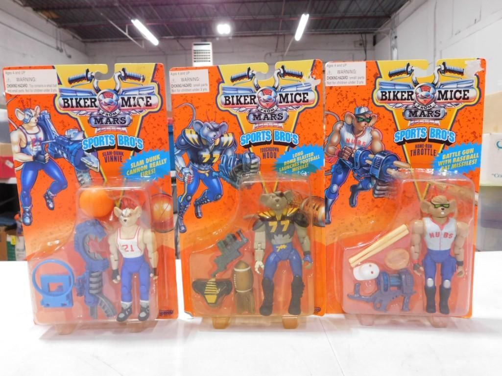New in Package Biker Mice from Mars Action Figures - 3 of them (1 of 8)