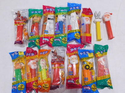 Lot of Mostly new in package Pez Dispensers including some Christmas: Lot of Mostly new in package Pez Dispensers including some Christmas