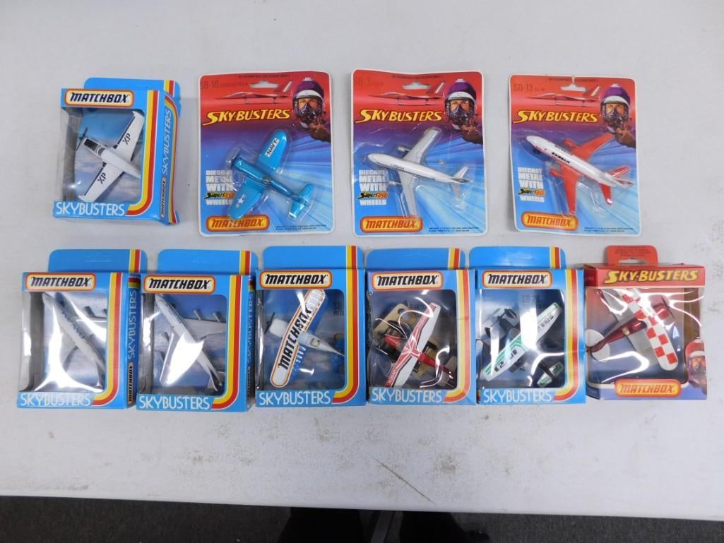 Vintage 1978 and 1981 Matchbox Sky-Busters Die-Cast Airplanes (1 of 9)