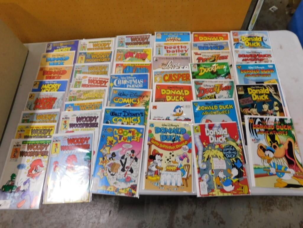 Comic Book lot including Walt Disney Donald Duck, Mickey Mouse, Woody Woodpecker, Looney Tunes, Tom (1 of 11)