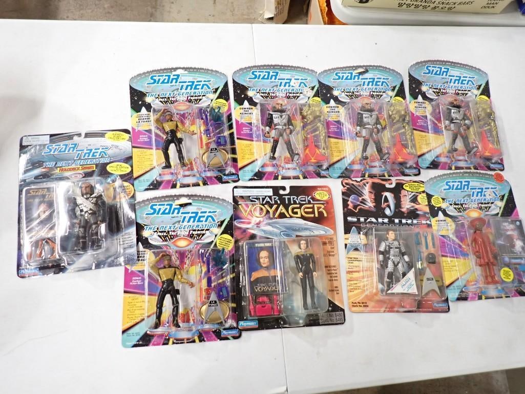 Lot of 9 Playmates Star Trek Action Figures including TNG, Voyager, Generations, etc. (1 of 11)