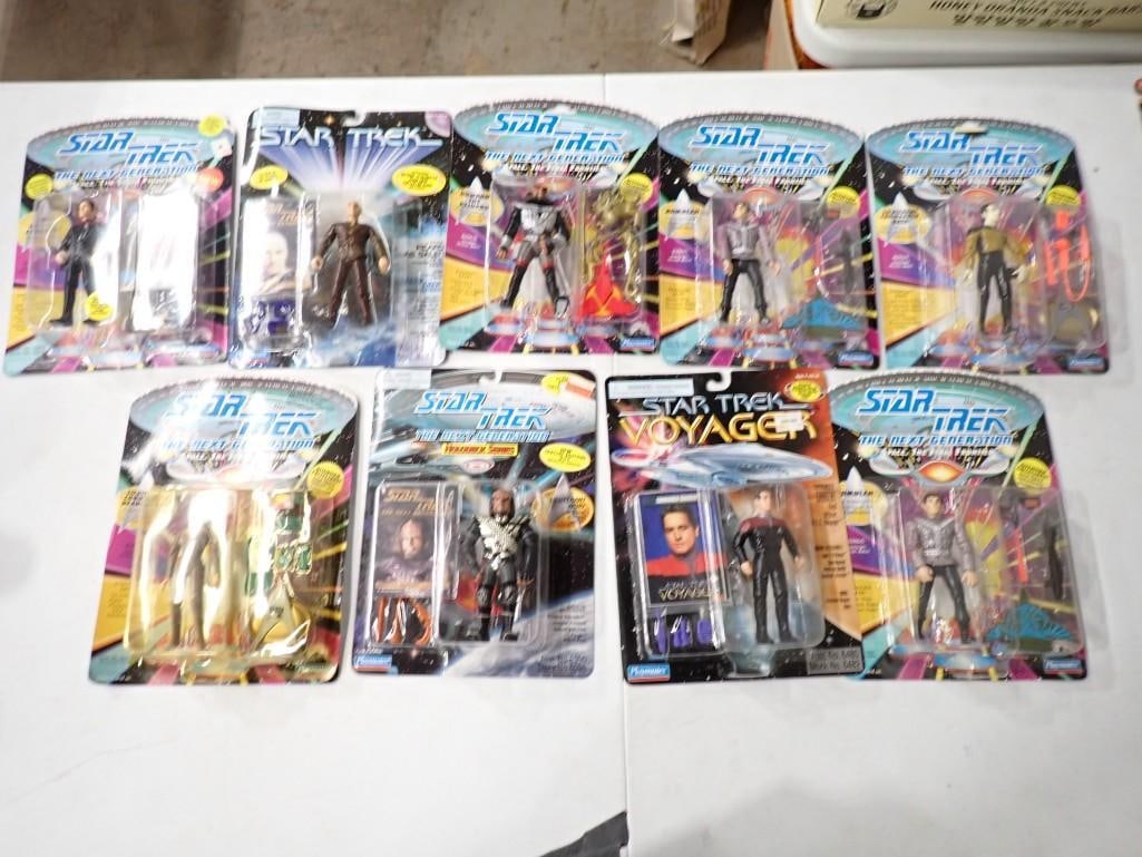 9 Playmates Star Trek Action Figures including TNG, Voyager, etc. (1 of 12)