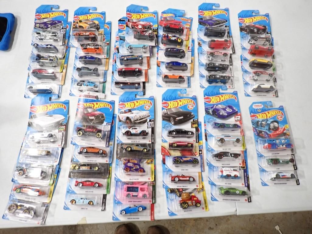 Lot of Roughly 58 New in Package Hot Wheels Cars: Lot of Roughly 58 New in Package Hot Wheels Cars