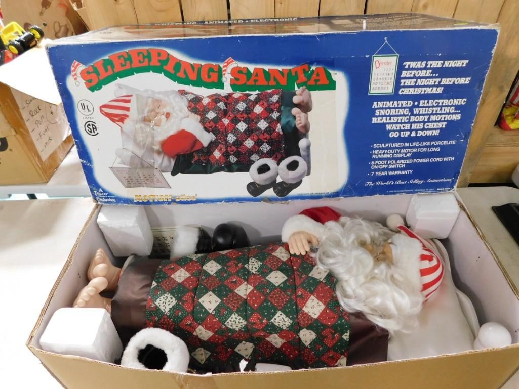 Animated Sleeping Santa Christmas Decoration in Original Box (1 of 9)