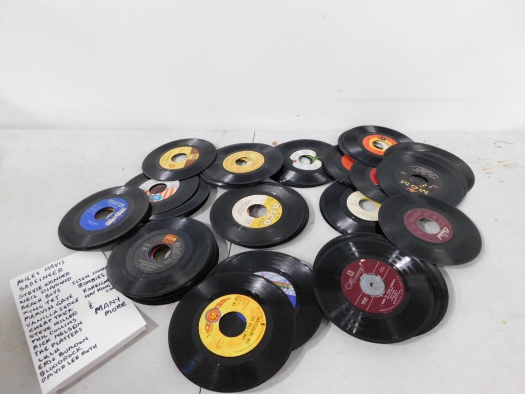 Lot of Vinyl Records 45 RPM incl Miles Davis, Badfinger, Stevie Wonder, Neil Diamond (1 of 7)