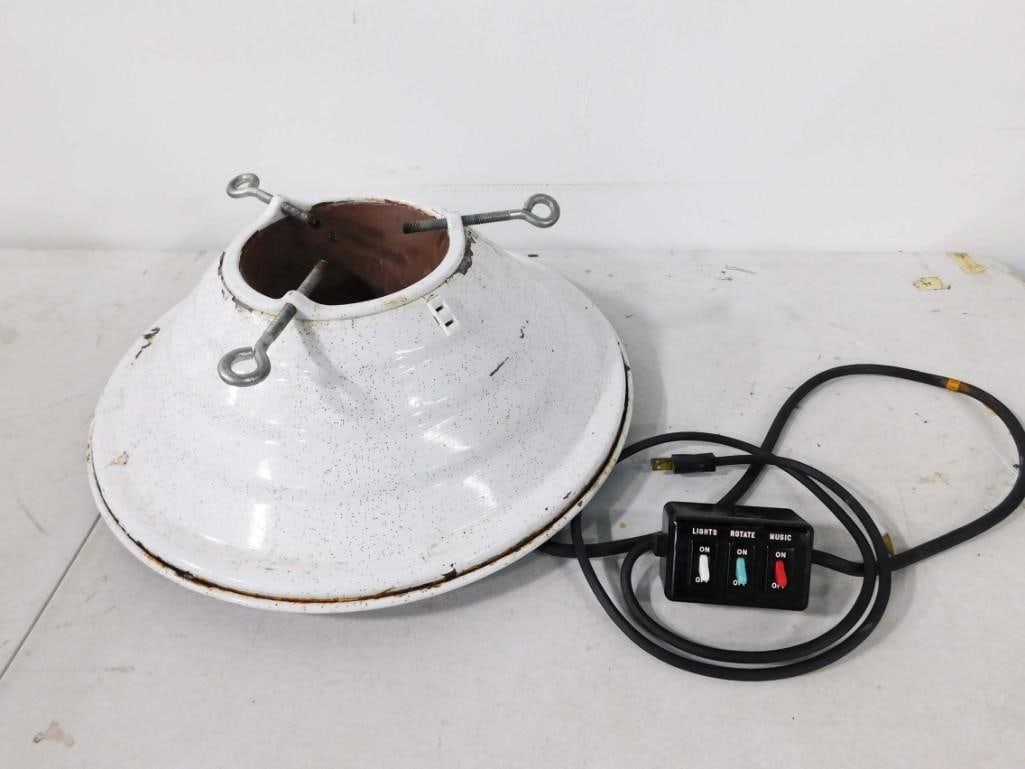 Vintage Rotating Musical Christmas Tree Stand Spincraft Incorporated Heirloom (1 of 8)