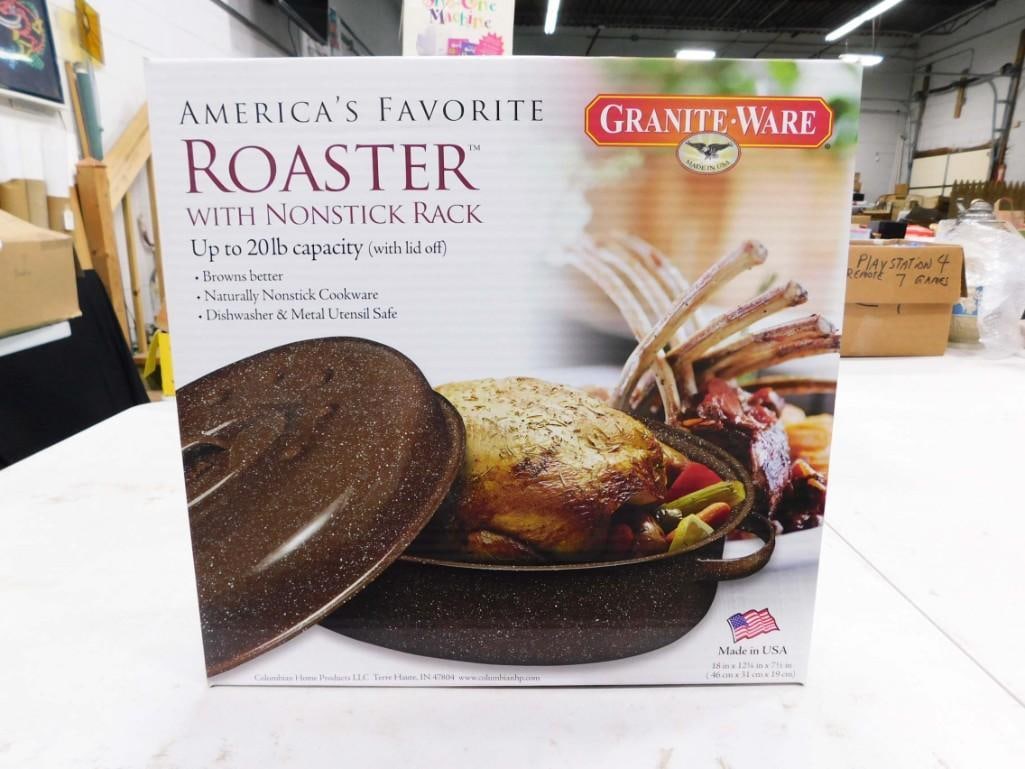 Granite Ware Roaster with Nonstick Rack Roasting Pan New in Box (1 of 2)