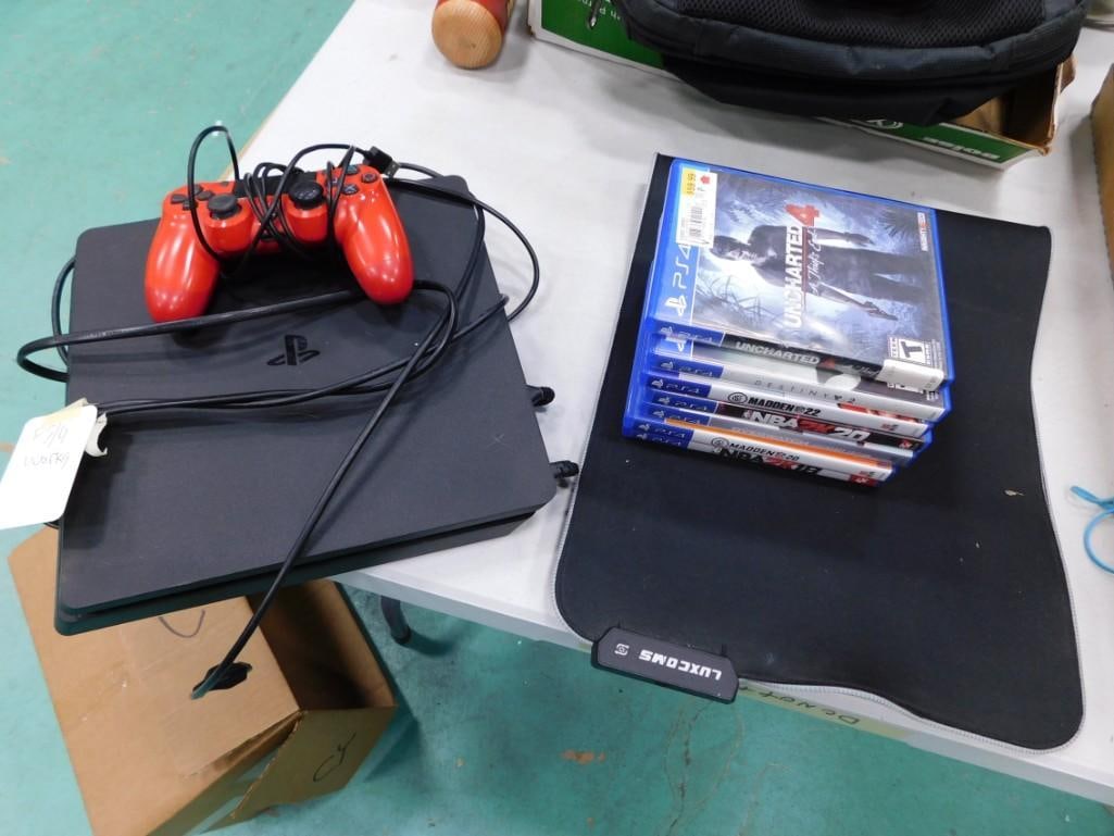 Sony PlayStation 4  - it works, plus a controller and some games - NBA2K20, Overwatch, Madden, Desti (1 of 4)