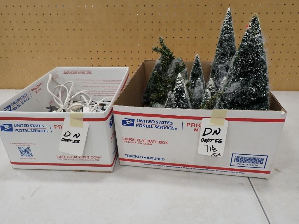 Dept 56 Etc Christmas Village Pine Trees and Lights/Cords (1 of 4)