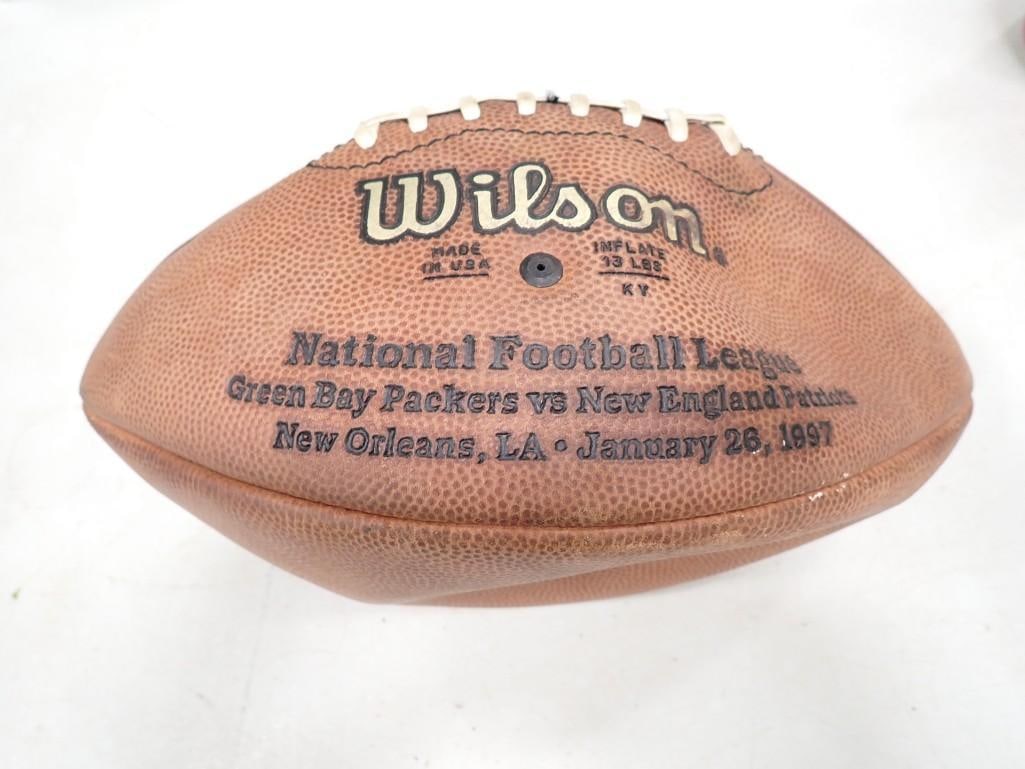 Wilson Superbowl XXXI NFL Packers Vs Patriots Football (1 of 5)