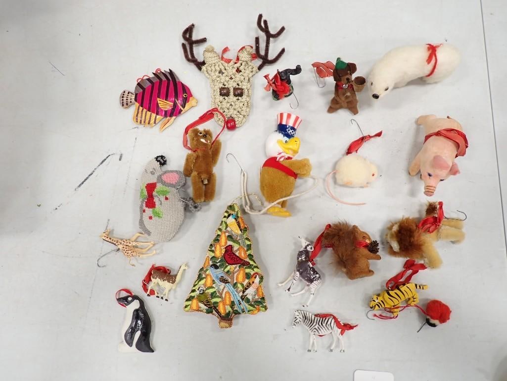 Lot of Christmas Ornaments incl Vintage: Lot of Christmas Ornaments incl Vintage