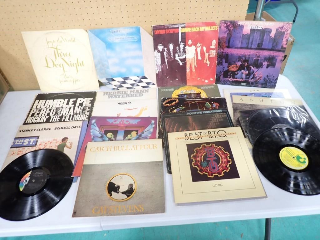 Vinyl Records 33 RPM LPs incl BTO, Traffic, Lynyrd Skynyrd, Three Dog Night, Humble Pie (1 of 6)