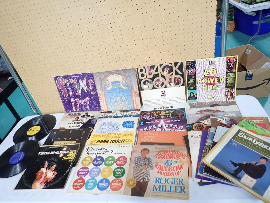 Vinyl Record Lot including Prince, Iron Butterfly, Easy Rider, Judy Garland, Roger Miller, etc.: Vinyl Record Lot including Prince, Iron Butterfly, Easy Rider, Judy Garland, Roger Miller, Buckinghams, Joe Cocker, etc.