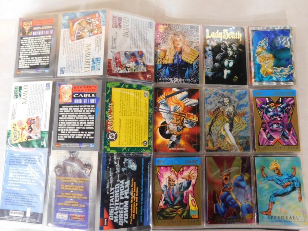 Assorted Trading Cards including Marvel Masterpieces, Lady Death, Fleer Ultra X-Men, Doomtrooper, et (1 of 7)