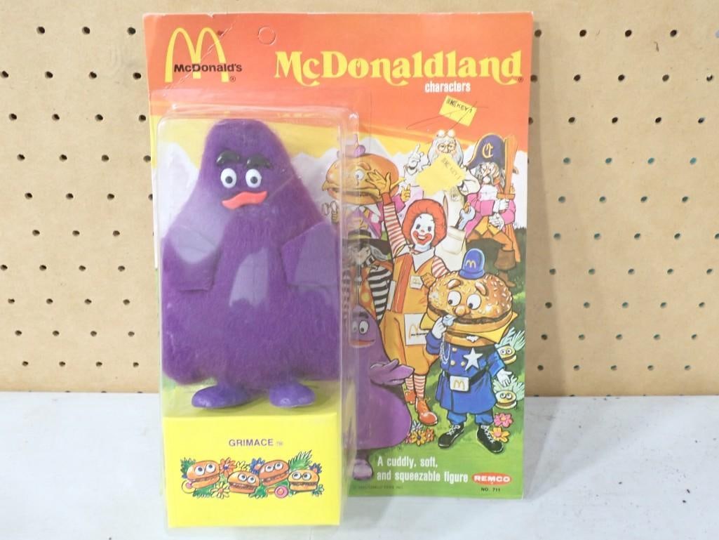Vtg 1976 McDonald's Grimace McDonaldland Action Figure NOS Remco New Old Stock: Vintage 1976 McDonald's Grimace McDonaldland Action Figure Remco NOS New Old Stock