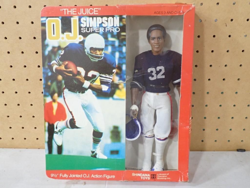 Vtg OJ Simpson Super Pro 9 1/2" Action Figure Shindana Toys NOS New Old Stock (1 of 9)