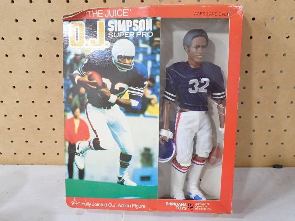 Vtg OJ Simpson Super Pro 9 1/2" Action Figure Shindana Toys NOS New Old Stock (1 of 9)