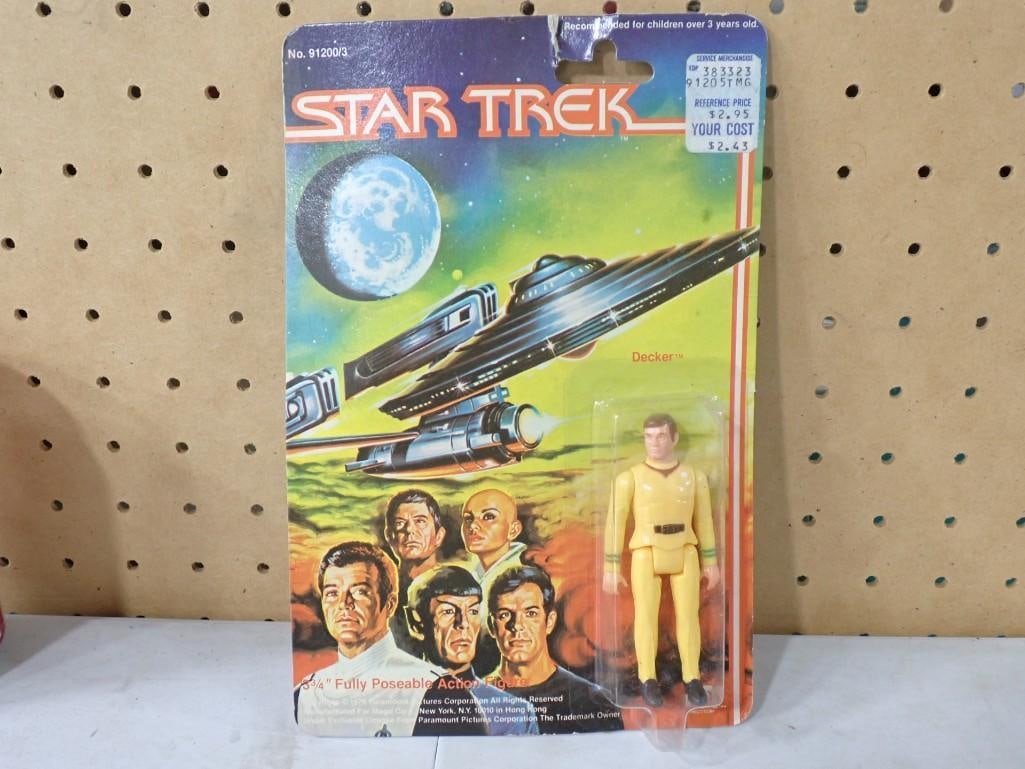Vtg 1979  Star Trek Decker Poseable Action Figure by Mego NOS New Old Stock (1 of 5)