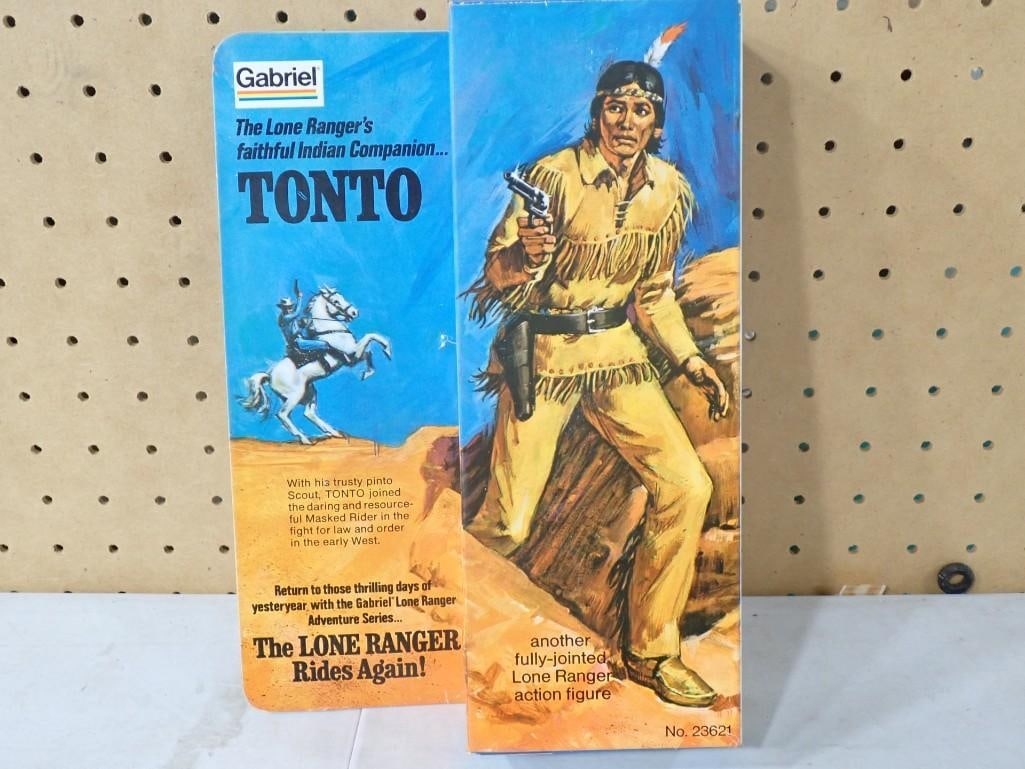 Vtg 1975 The Lone Ranger Rides Again Tonto Action Figure Gabriel Toys NOS New Old Stock (1 of 9)