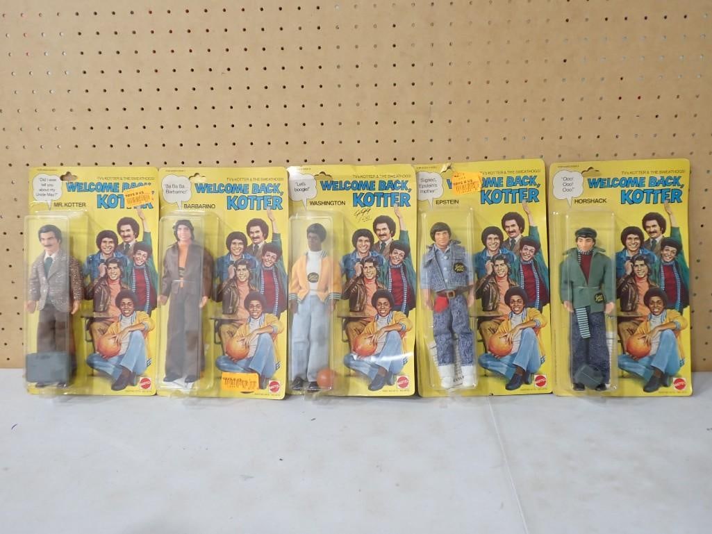 Set of 5 Vtg 1976 Welcome Back Kotter 9" Figures Mattel NOS New Old Stock (1 of 10)
