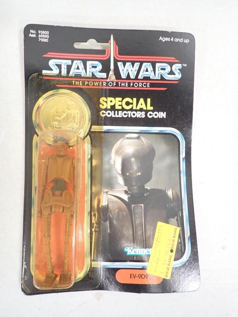 Vtg 1985 Star Wars The Power of the Force EV-9D9 Figure w/ Special Collectors Coin by Kenner (1 of 6)