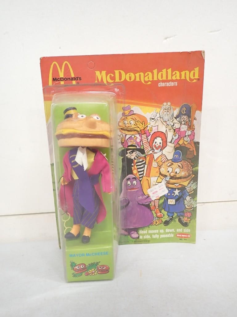 Vtg 1976 McDonald's Mayor McCheese McDonaldland Action Figure Remco NOS New Old Stock: Vintage 1976 McDonald's Mayor McCheese McDonaldland Action Figure Remco NOS New Old Stock