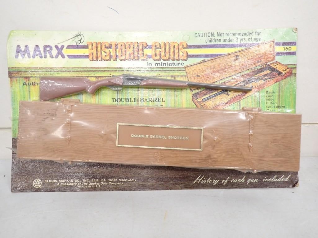 Vintage Marx Historic Guns in Miniature The Double Barrel Toy NOS New Old Stock (1 of 4)