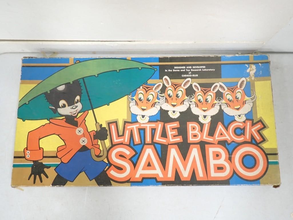 Vintage Little Black Sambo Board Game: Vintage Little Black Sambo Board Game Condition: not checked for completeness. Includes everything shown.
