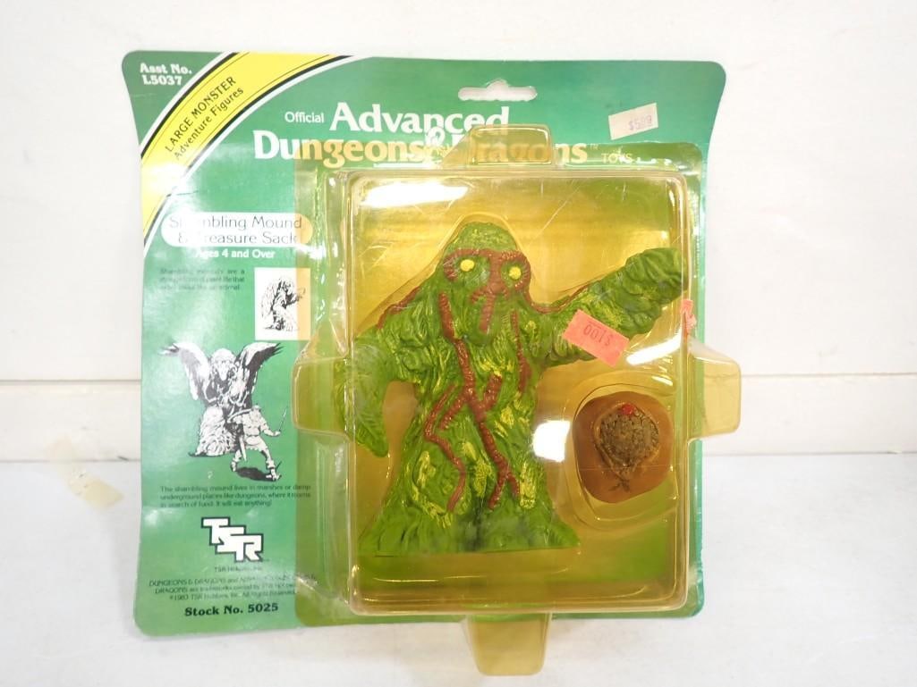 Vtg 1980s LJN Official Advanced Dungeons & Dragons Shambling Mound & Treasure Sack NOS (1 of 6)