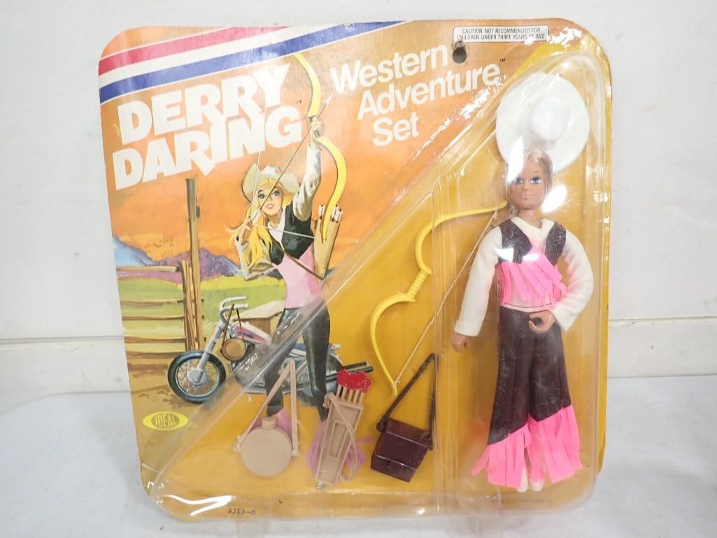 Vtg 1975 Derry Daring Western Adventure Set incl Doll and Accessories by Ideal NOS New Old Stock: Vintage 1975 Ideal Derry Daring Western Adventure Set incl Doll and Accessories NOS New Old Stock