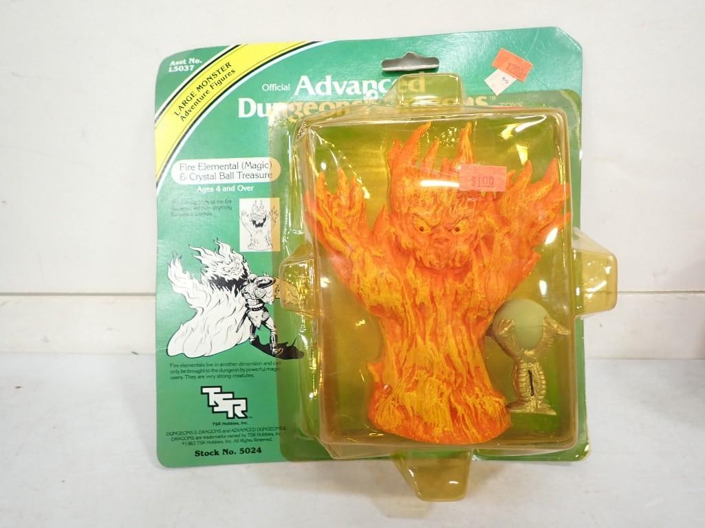 Vtg LJN Official Advanced Dungeons & Dragons Fire Elemental (Magic) & Crystal Ball Treasure Figure (1 of 6)