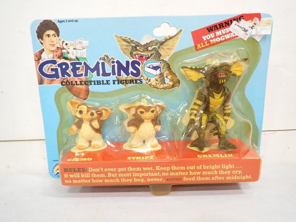 Vtg 1984 Gremlins Collectible Figures Set NOS New Old Stock incl Gizmo, Stripe, Gremlin by LJN (1 of 6)