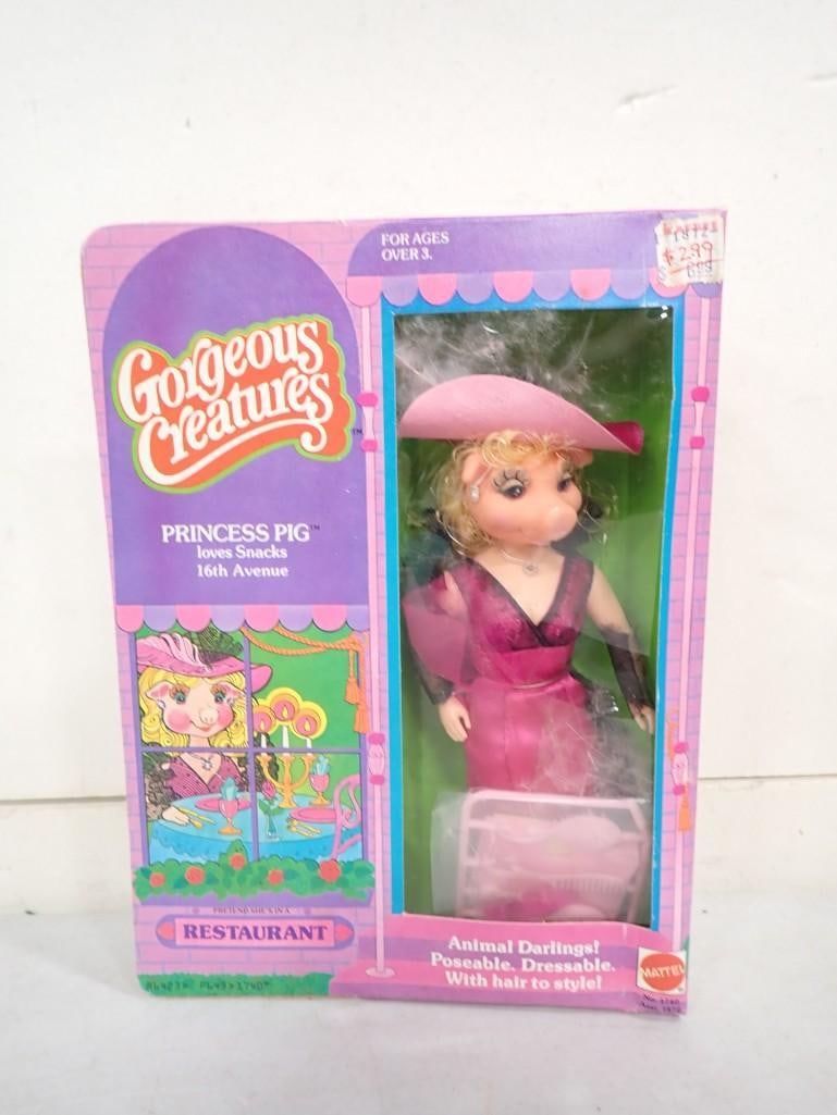 Vtg 1979 Gorgeous Creatures Princess Pig Doll by Mattel NOS New Old Stock (1 of 5)