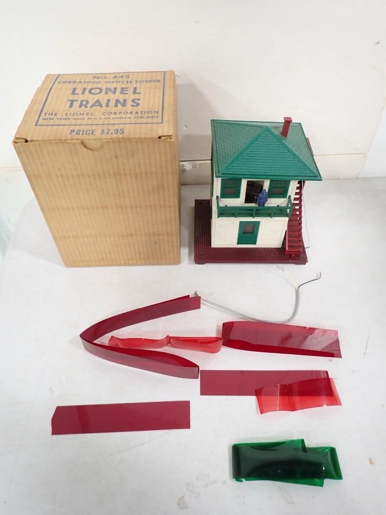 Lionel No 445 Operating Switch Tower for Model Trains and Railroads in Original Box (1 of 6)