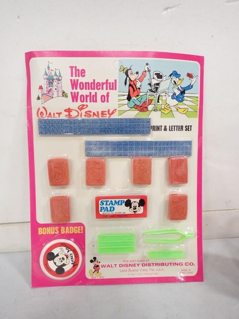 Vintage The Wonderful World of Walt Disney Print & Letter Set NOS New Old Stock: Vintage The Wonderful World of Walt Disney Print & Letter Set NOS New Old Stock