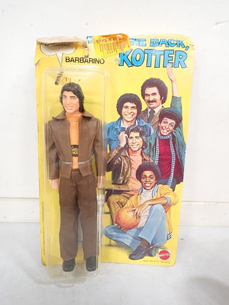 Vtg 1970s Welcome Back Kotter Barbarino 9" Figure Mattel in Original Package (1 of 6)
