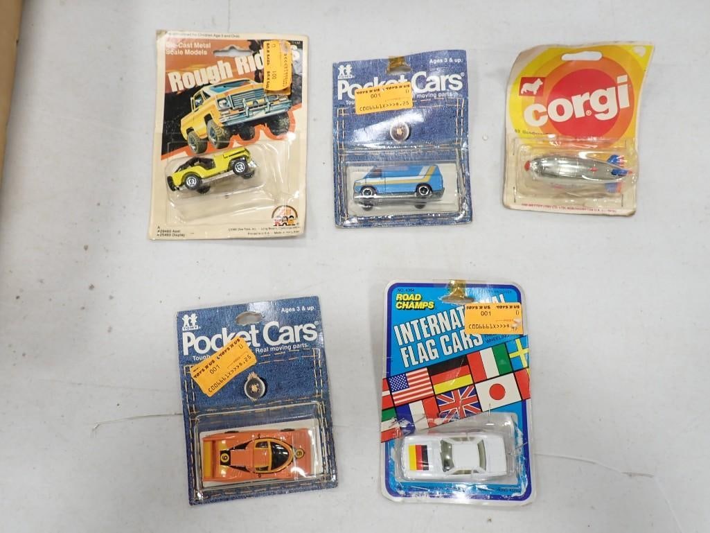 5 Vintage Die Cast Cars and Vehicles in Original Packages incl Tomy Pocket Cars, Corgi, etc (1 of 6)