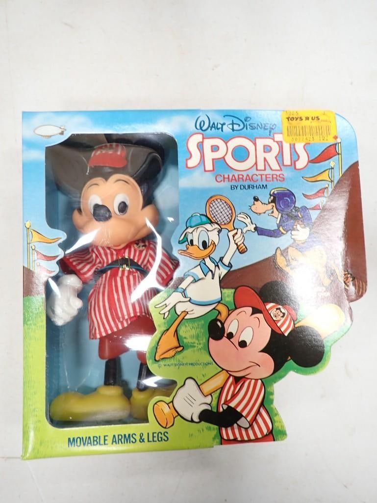 Walt Disney Sports Characters by Durham Baseball Mickey Mouse with Moveable Arms & Legs NOS New Old: Walt Disney Sports Characters by Durham Baseball Mickey Mouse with Moveable Arms & Legs NOS New Old Stock
