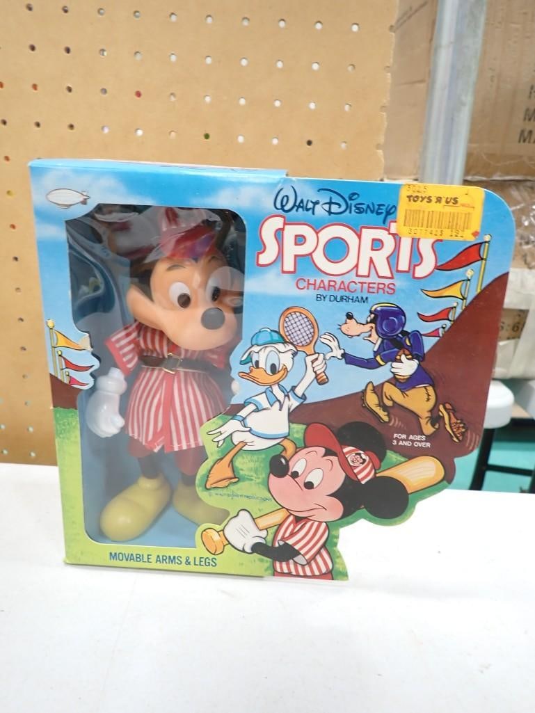 Walt Disney Sports Characters by Durham Baseball Mickey Mouse with Moveable Arms & Legs NOS New Old: Walt Disney Sports Characters by Durham Baseball Mickey Mouse with Moveable Arms & Legs NOS New Old Stock