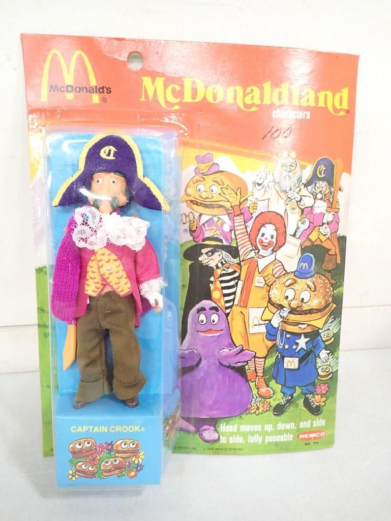 Vtg 1976 McDonald's Captain Crook McDonaldland Action Figure NOS Remco New Old Stock: Vintage 1976 McDonald's Captain Crook McDonaldland Action Figure Remco NOS New Old Stock .
