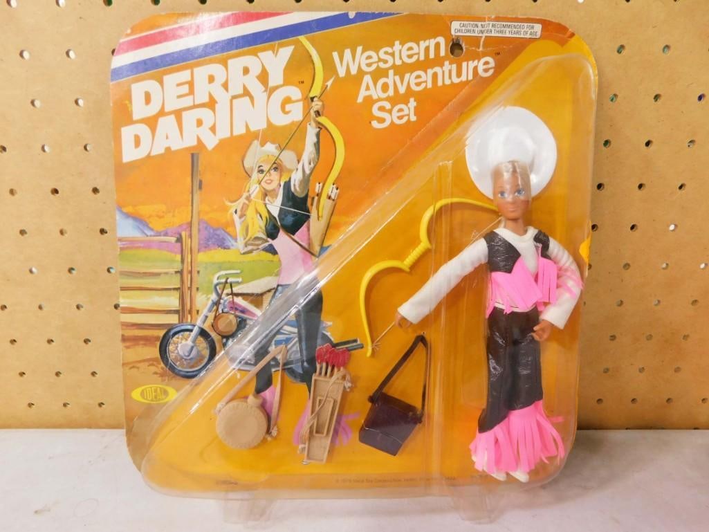 Vtg 1975 Ideal Derry Daring Wester Adventure Set Action Figure NOS New Old Stock (1 of 5)