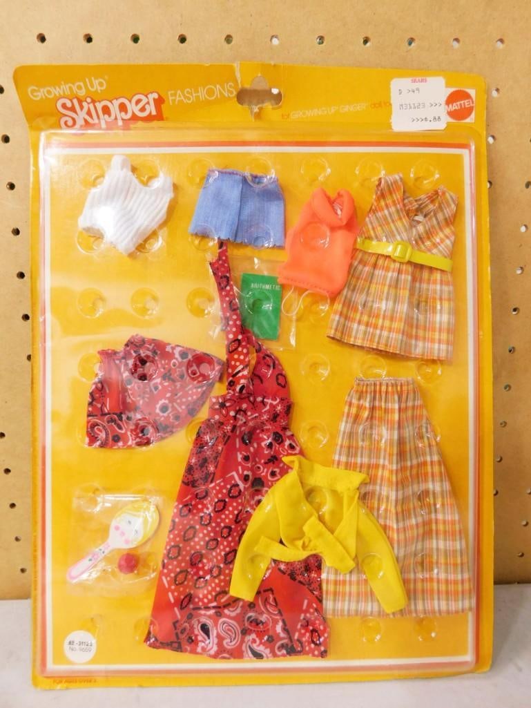 Vtg 1975 Sears Exclusive Growing Up Skipper Doll Fashion Outfit by Mattel NOS New Old Stock: Vintage 1975 Sears Exclusive Growing Up Skipper Doll Fashion Outfit by Mattel NOS New Old Stock. Package has some bending